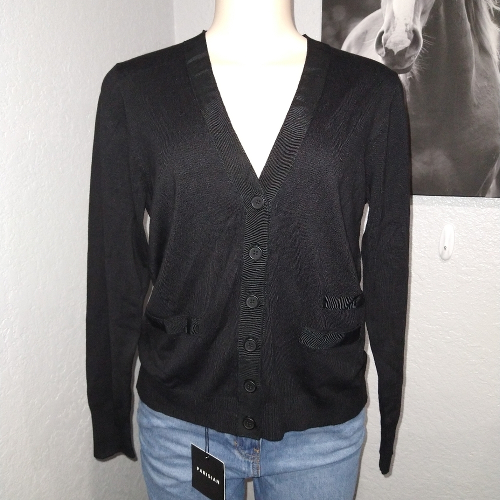 Tahari petite classic cardigan